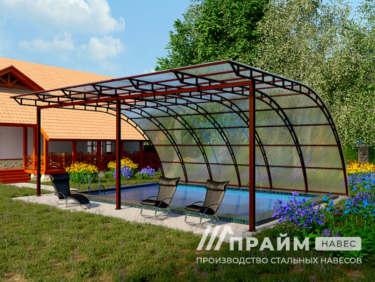 Навес для бассейна №19 - фото 428