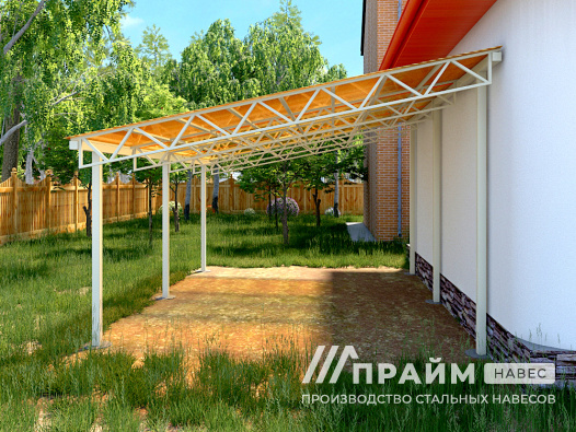 Навес дачный дом №11 - фото 446